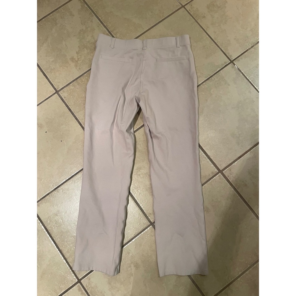 Quince Womens Ultra-Stretch Ponte Straight Leg Pants Sand Beige Size Medium - Picture 4 of 4